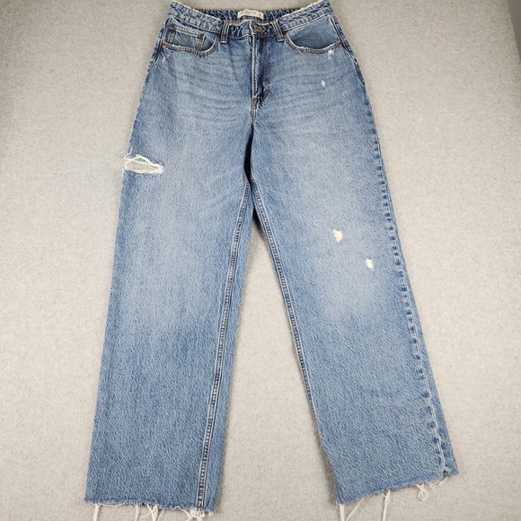 Abercrombie & Fitch Denim - Abercrombie & Fitch Jeans Women 30/10 Blue Curve Love Loose High Rise Distressed